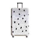 funda de maleta guisante blanco