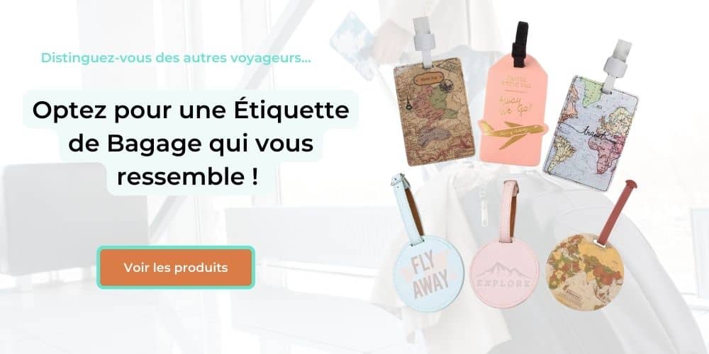 collection étiquette de bagage