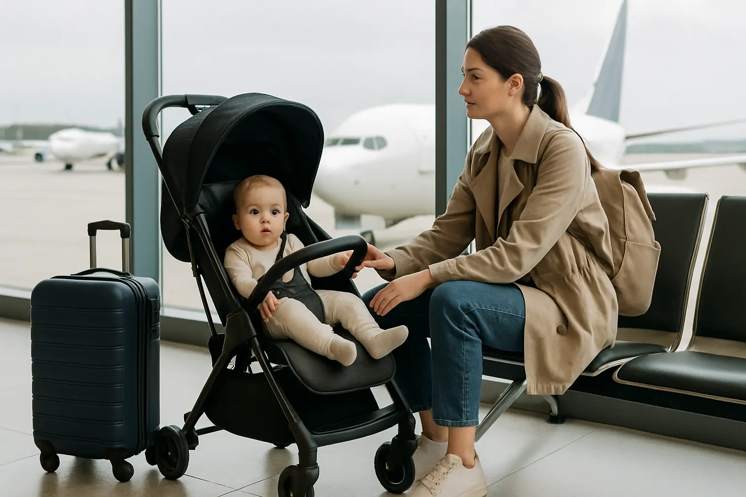 Quel Type de Poussette Puis-je Prendre dans l'Avion ?